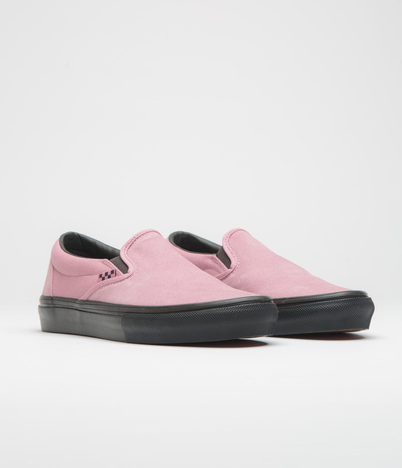 Vans Skate Slip-On Shoes in Pink and Black