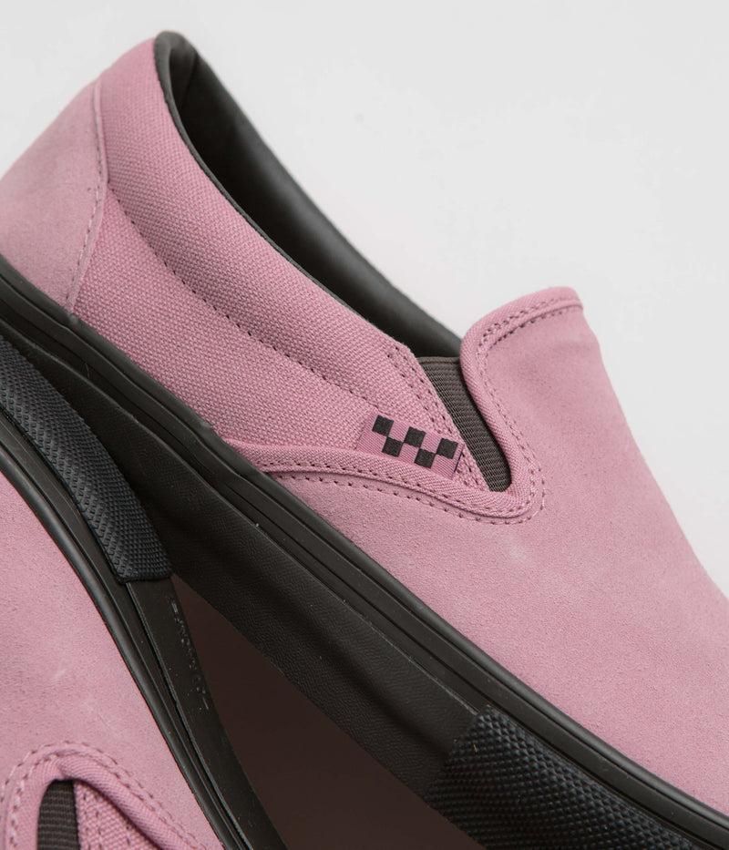 Vans Skate Slip-On Shoes in Pink and Black