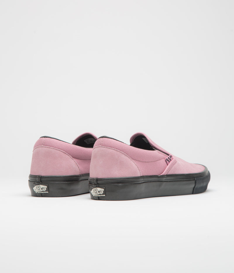 Vans Skate Slip-On Shoes in Pink and Black