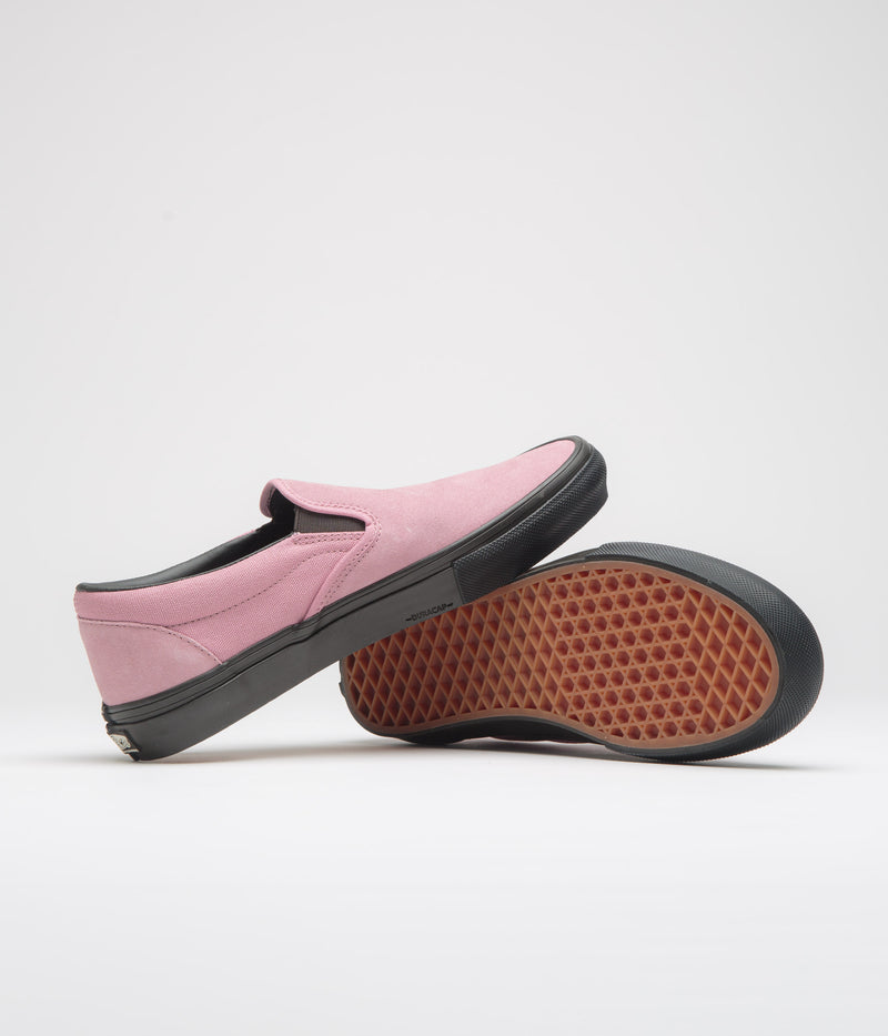 Vans Skate Slip-On Shoes in Pink and Black