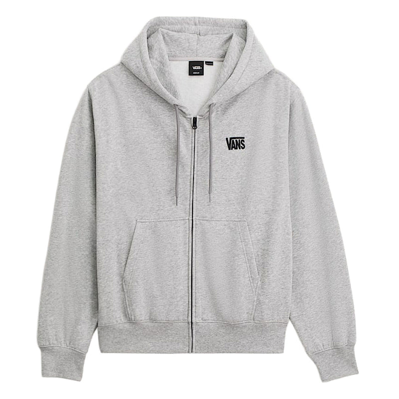 Vans Stretch Logo Full Zip Hoodie - Cement Heather