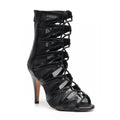 Vikky - Black Vegan Leather - Street Sole