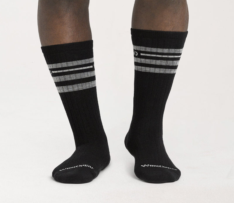 Vintage Stripe Cushioned Crew Socks - Image 3