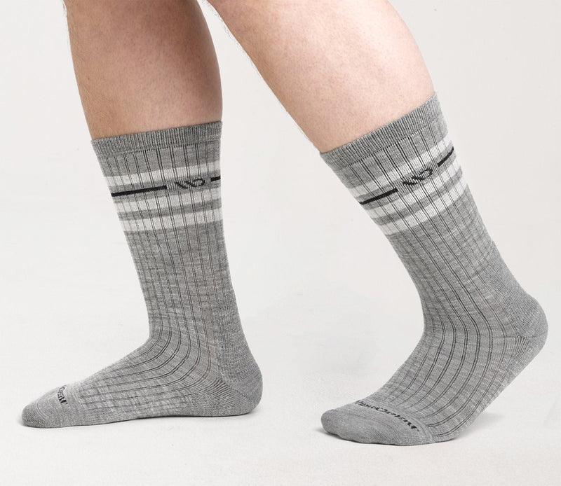 Vintage Stripe Cushioned Crew Socks - Image 7