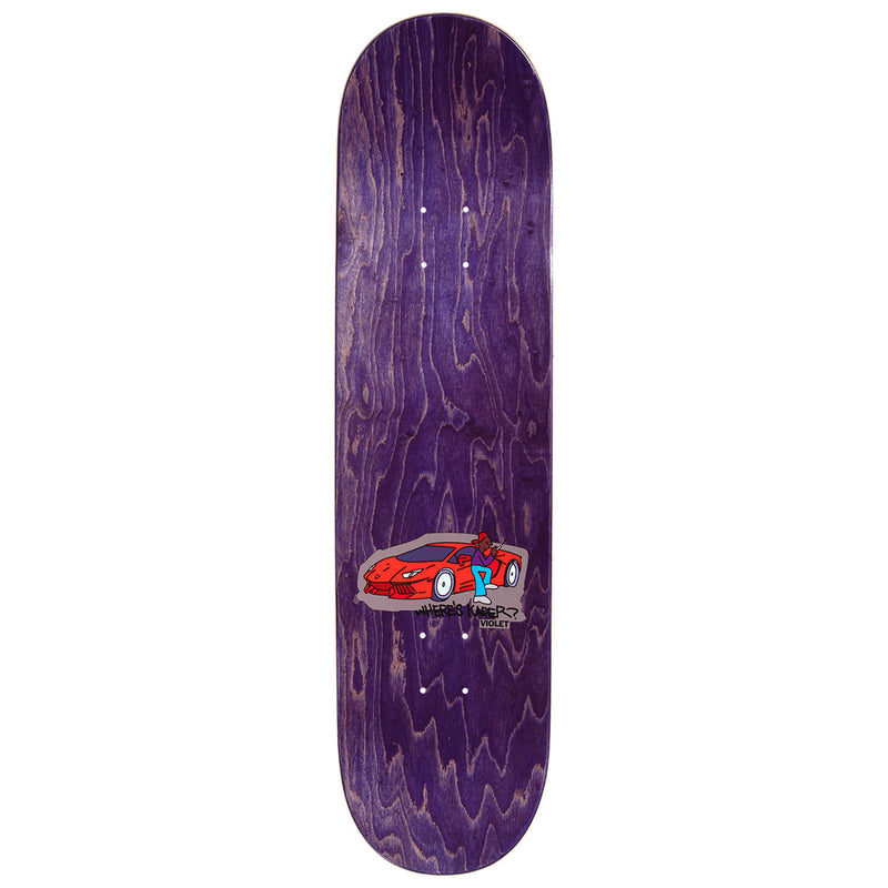 Violet Where's Kader? Skateboard Deck - 8.38"