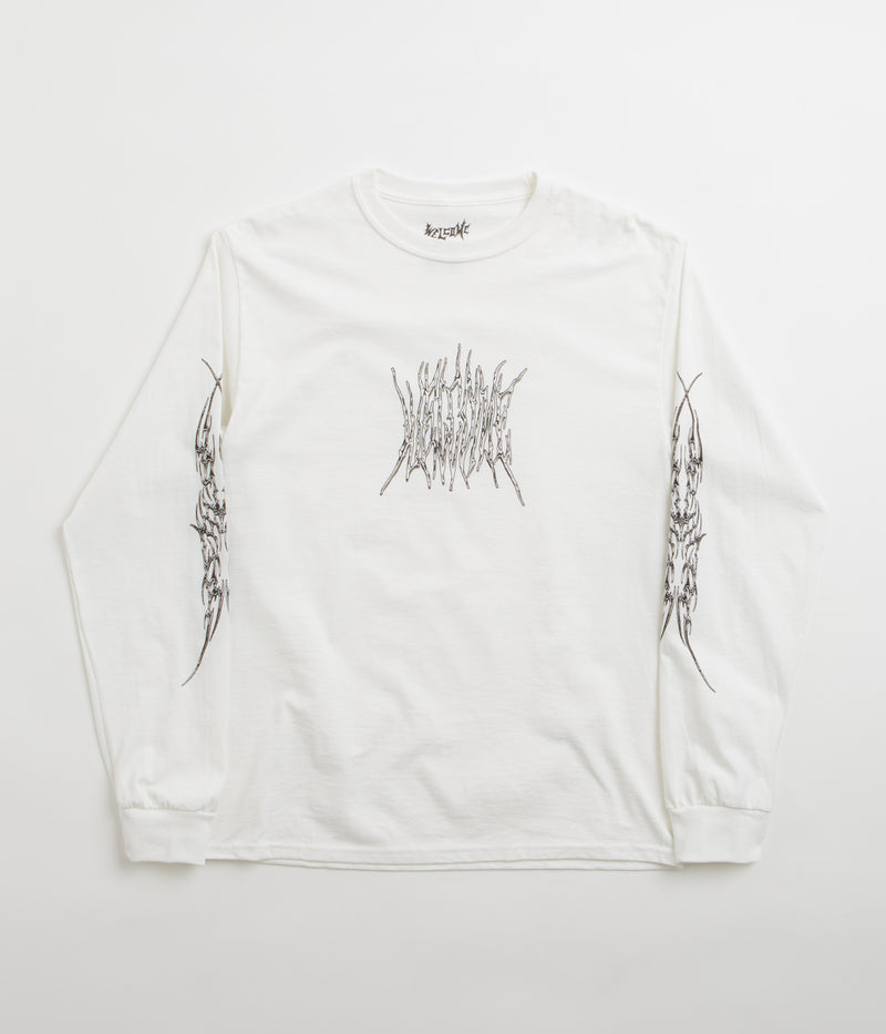 Welcome Chasm Long Sleeve T-Shirt in White