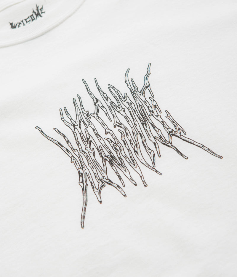 Welcome Chasm Long Sleeve T-Shirt in White