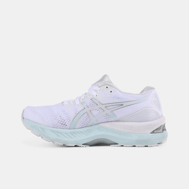 Side medial view of Women's Asics Gel-Nimbus Running Shoes.