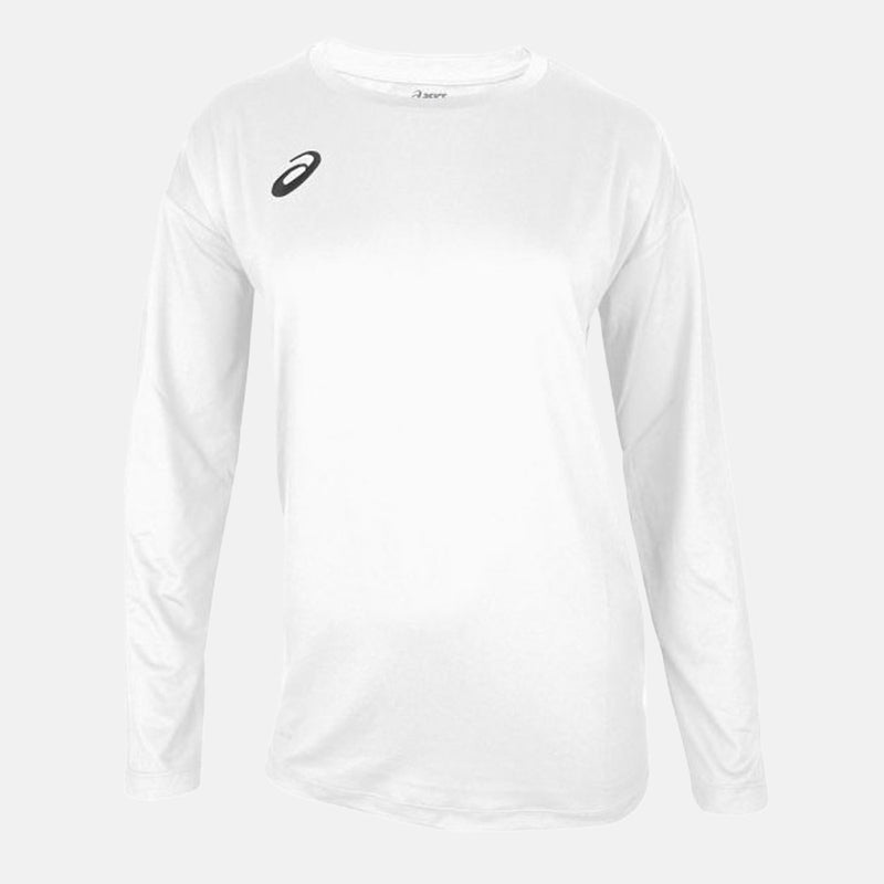 Front view of the Asics Women's Warm Up Long Sleeve Top.