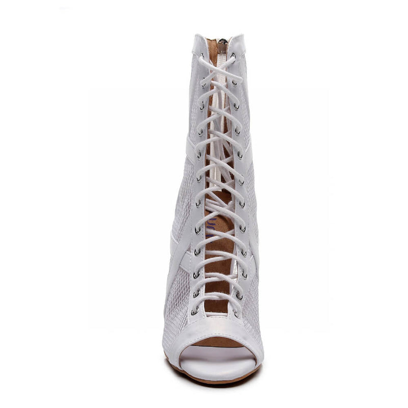 Xiomara - White Vegan Leather - Street Sole