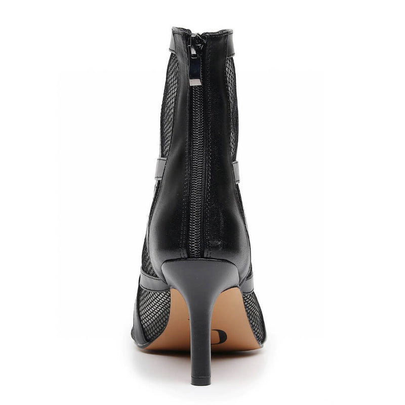 Xiomara Wide Fit - Black Vegan Leather - Street Sole