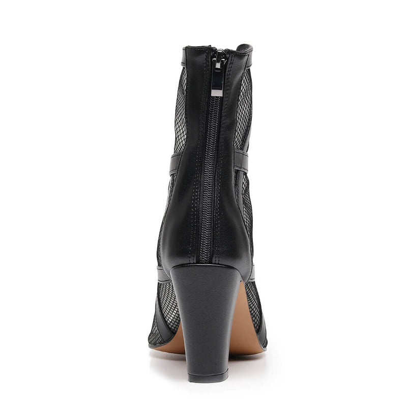Xiomara Wide Fit - Black Vegan Leather - Street Sole