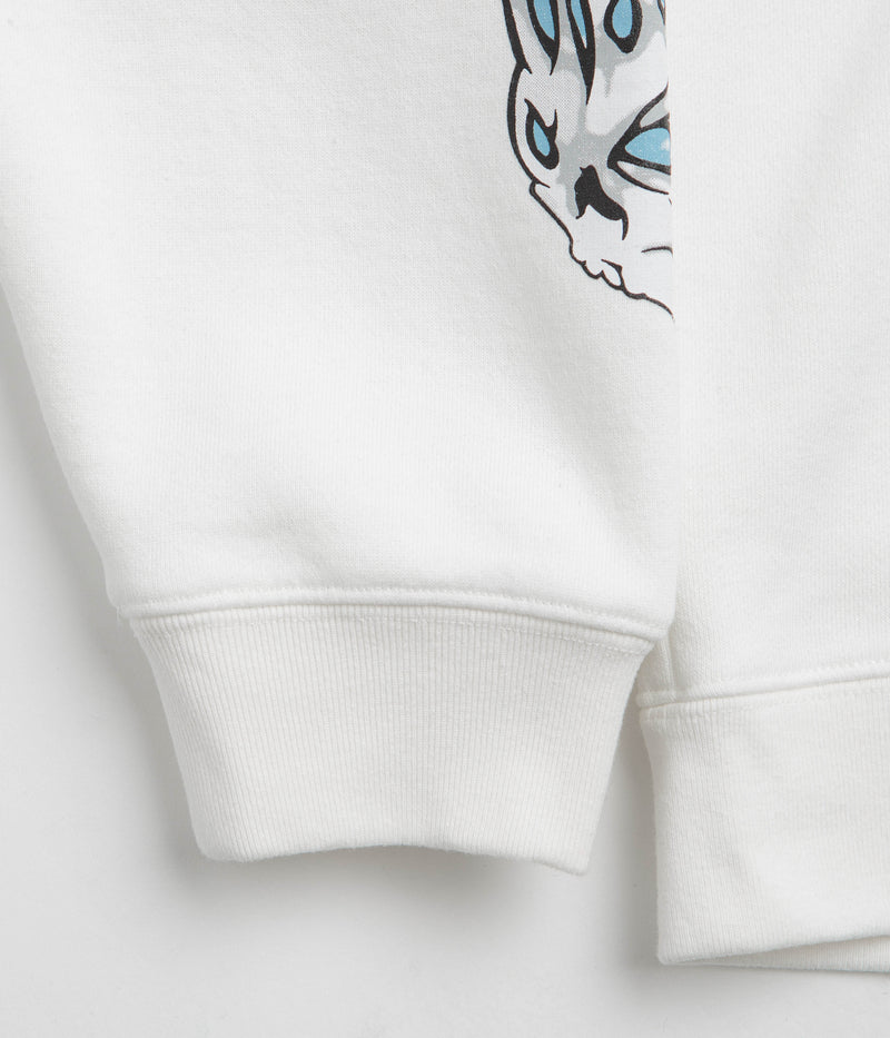 Yardsale Bullseye Full Zip Hoodie in Off White