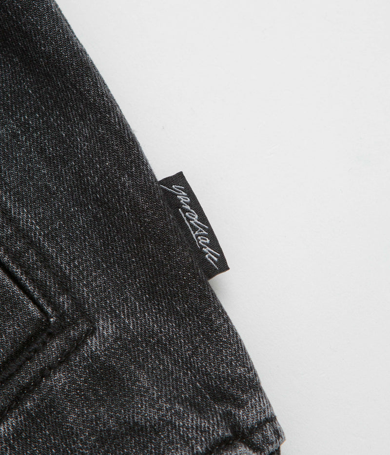 Yardsale Denim Full Zip Hoodie in Black
