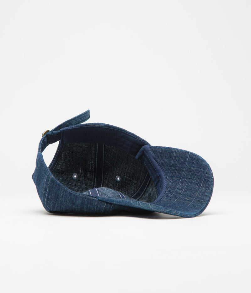 Yardsale Faded Slub Denim Cap in Blue