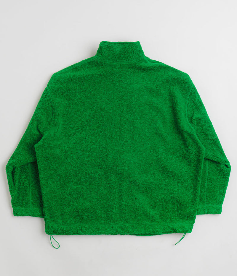 YMC Aaron Zip Fleece Jacket in Green