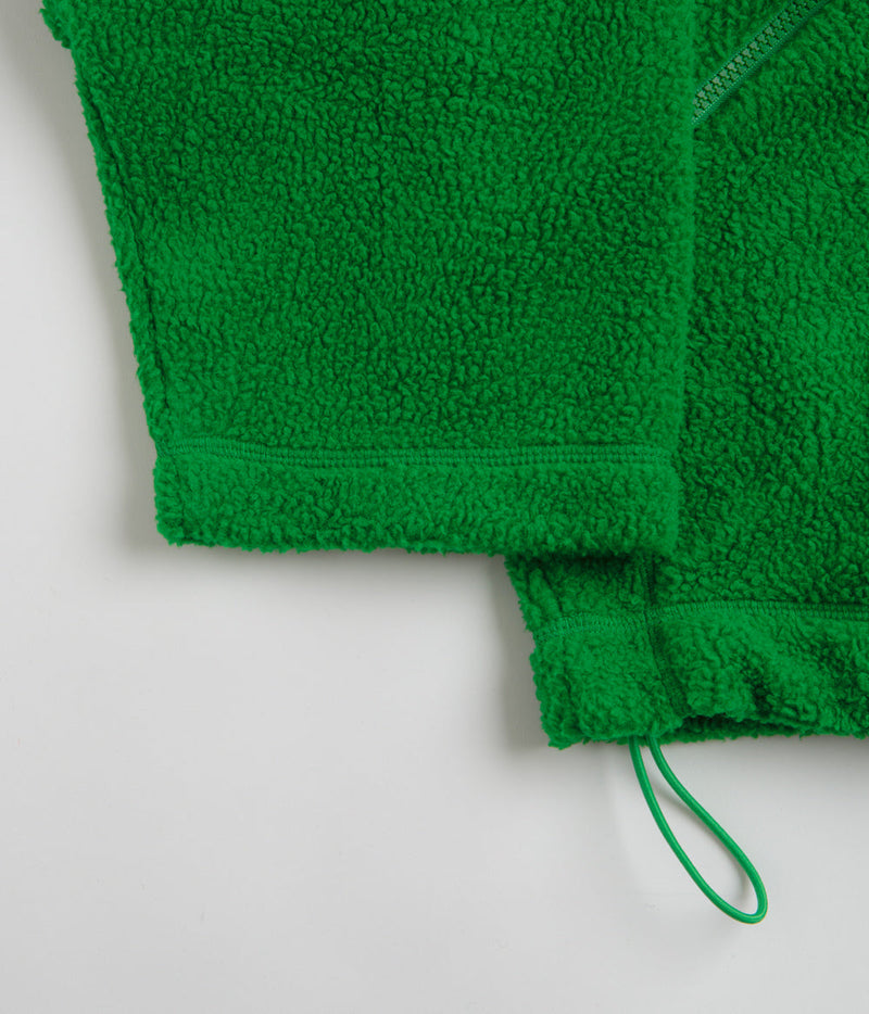 YMC Aaron Zip Fleece Jacket in Green