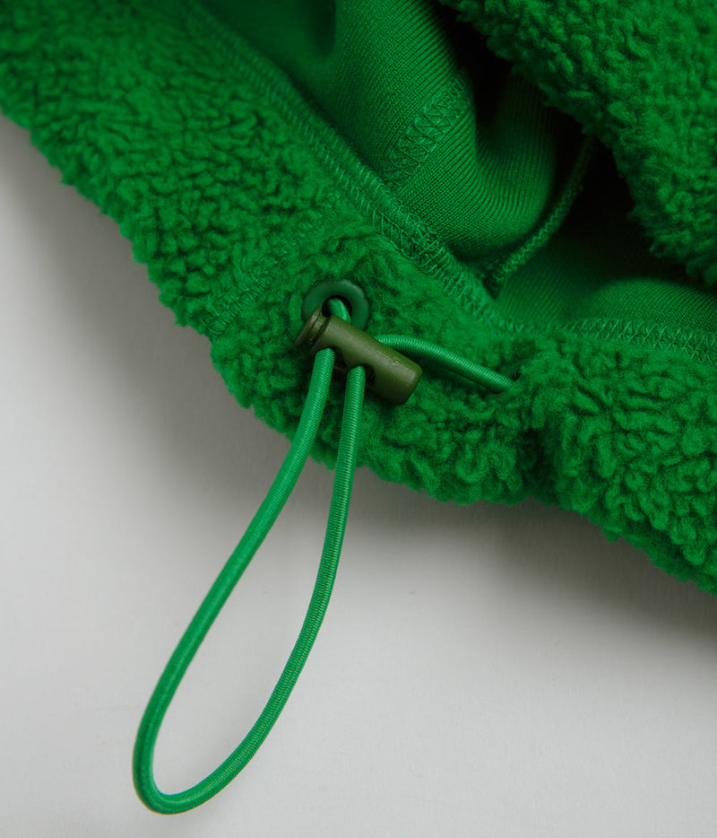 YMC Aaron Zip Fleece Jacket in Green