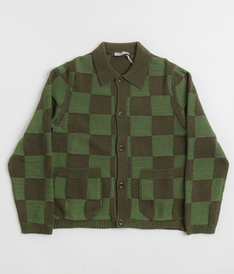 YMC Baker Cardigan in Green